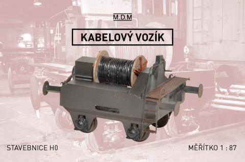 alt="Mosazný leptaný plech stavebnice železničního kabelového vozíku H0"